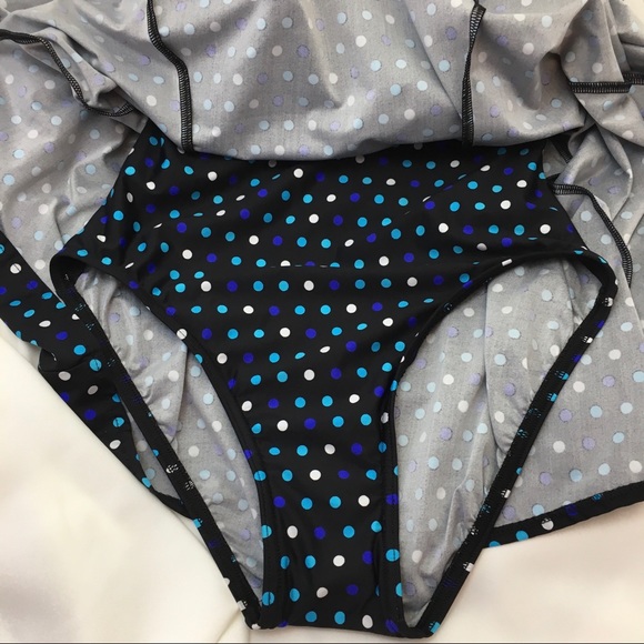 Penbrooke Polkadot One Piece Swim Wear NWT Sz 10 - Picture 4 of 8